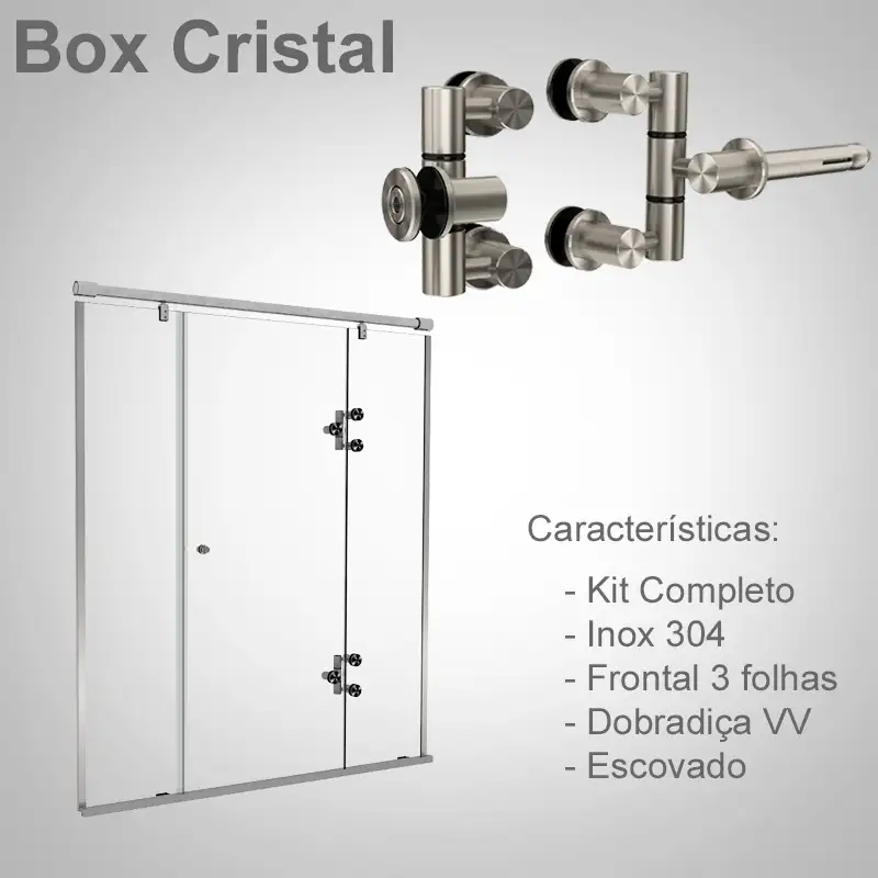 Frontal 3 Folhas Escovado